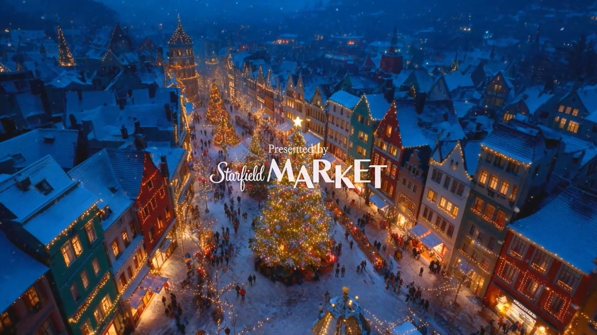 Starfield Market — Christmas VMD AI Visual